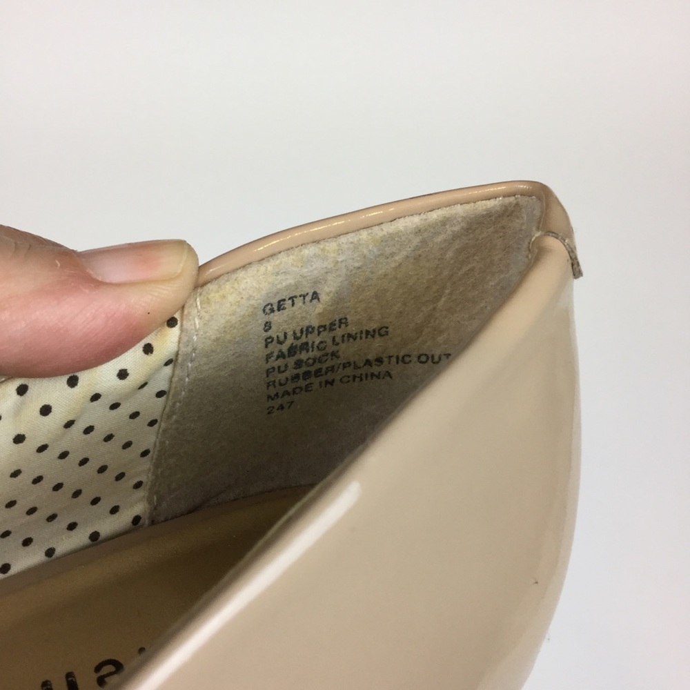 Madden Girl Heel Sz 8 Nude Tan Getta Platform - Picture 5 of 8
